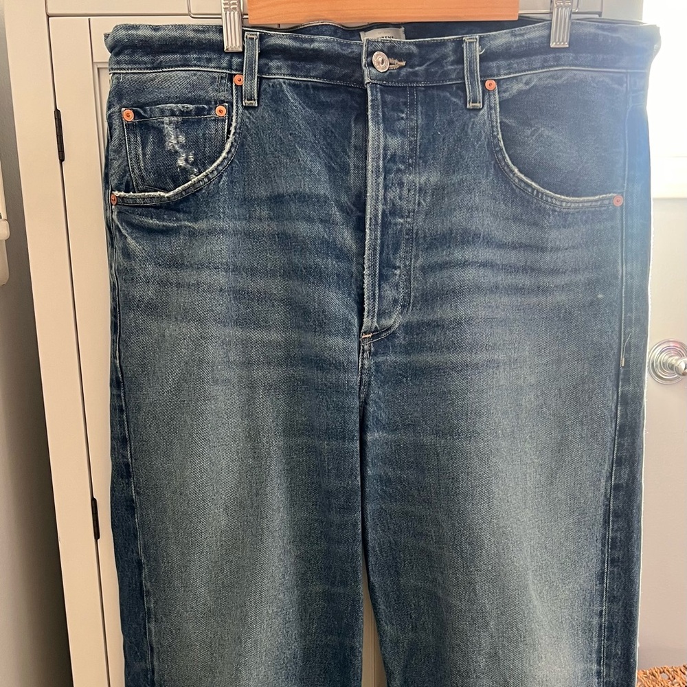 Citizens Of Humanity Blue Wide Leg Style Gaucho